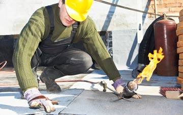 Llandecwyn flat roof construction